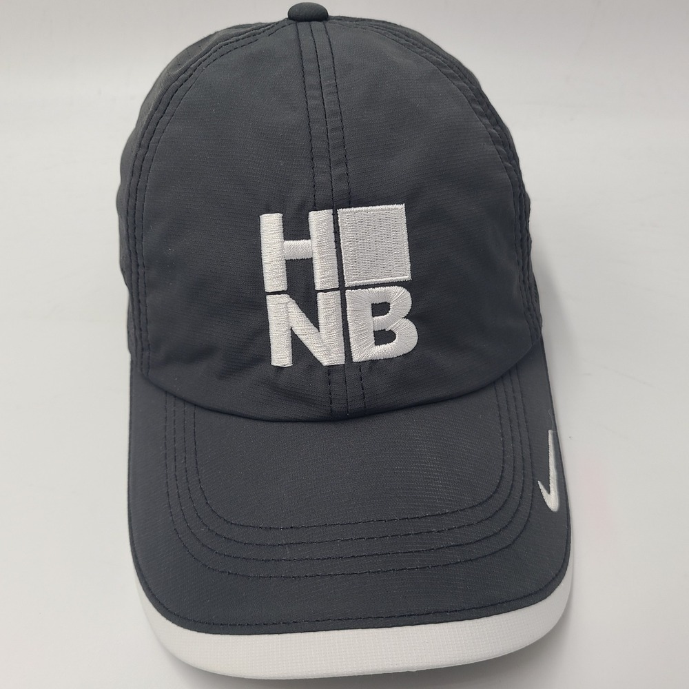 Nike Hat Adjustable Black White Heritage86 Dri-Fit HNB Logo Golf‎ Swoosh Casual